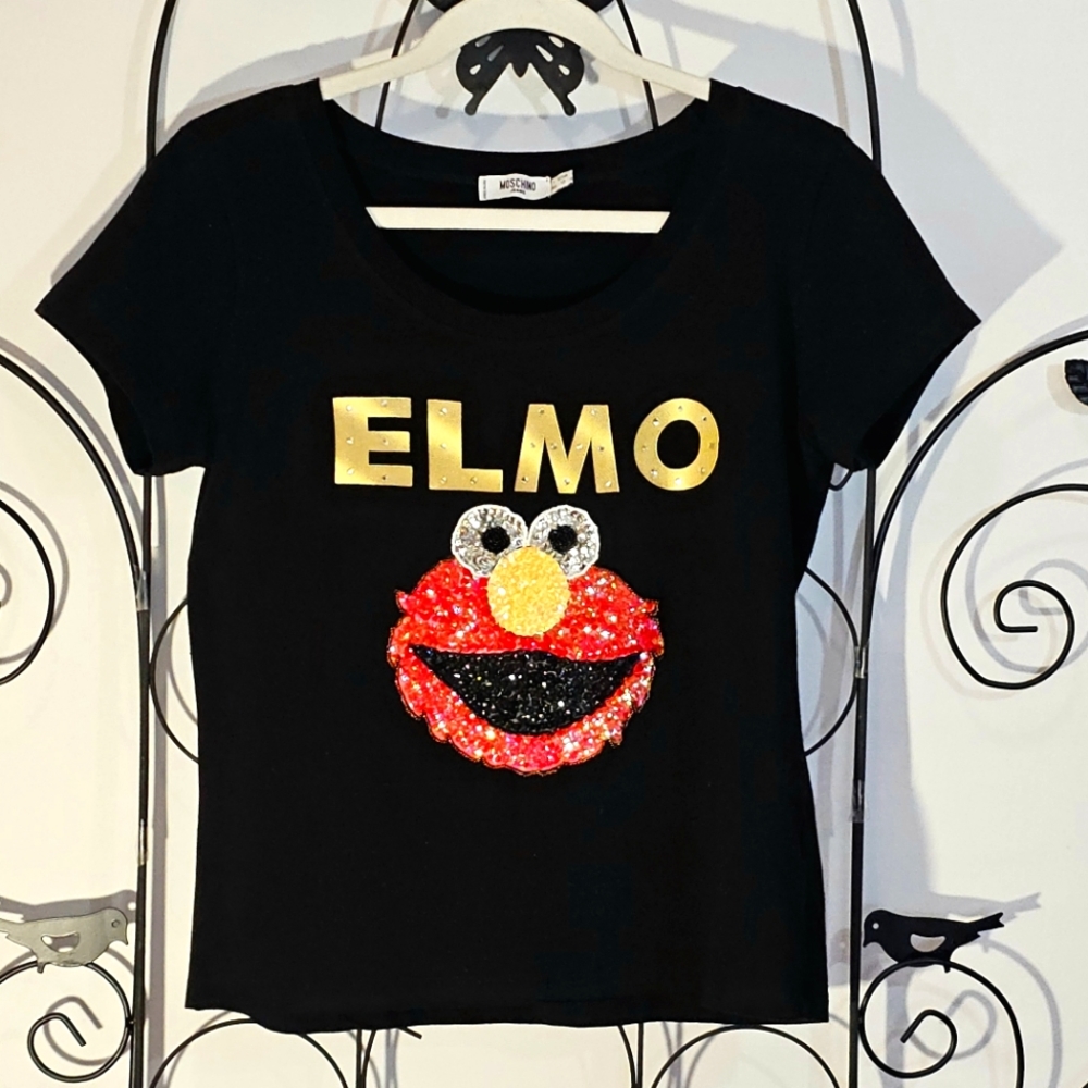 Moschino Vintage Sequinned Elmo Shirt